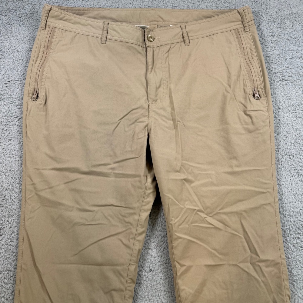 Clothingarts Mens 38x30 Khaki Pick Pocket Proof Performance Pants Nylon View 2